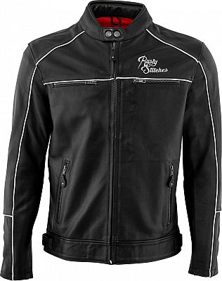 Rusty Stitches Chase, Lederjacke - Schwarz/Weiß - 5XL Rusty Stitches Chase, Lederjacke - Schwarz/Weiß - 5XL von Rusty Stitches