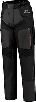 Rusty Stitches Cliff, Textilhose wasserdicht - Schwarz/Dunkelgrau/Rot - XL von Rusty Stitches