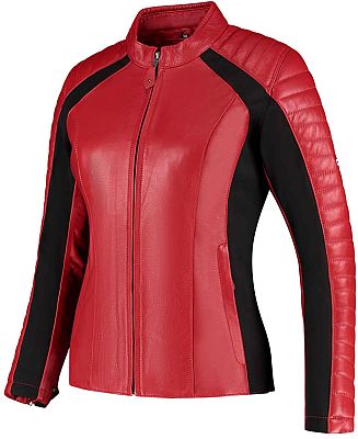 Rusty Stitches Donna, Lederjacke Damen - Rot/Schwarz - 46 von Rusty Stitches