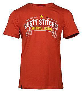 Rusty Stitches Fashion, T-Shirt - Rot/Gelb - M von Rusty Stitches