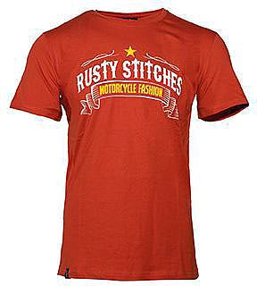 Rusty Stitches Fashion, T-Shirt - Rot/Gelb - XL von Rusty Stitches