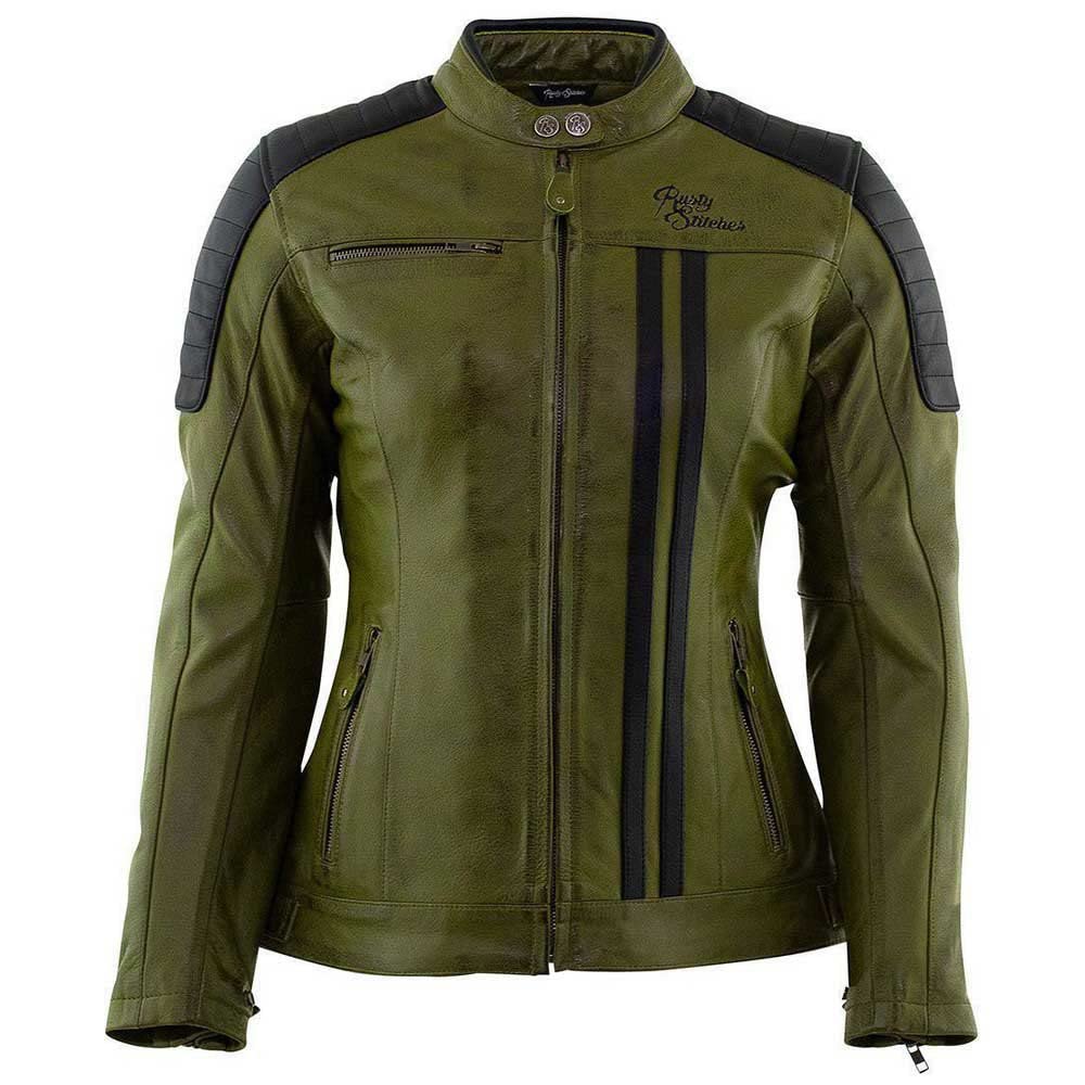 Rusty Stitches Lederjacke Alice Lady, Green/Black, 38 Rusty Stitches Lederjacke Alice Lady, Green/Black, 38 von Rusty Stitches
