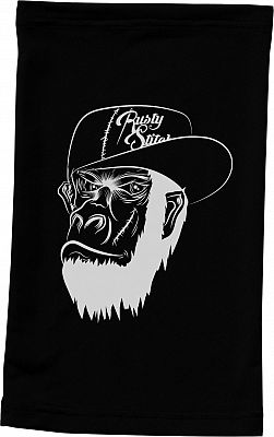 Rusty Stitches Monkey, Multifunktionstuch - Schwarz/Weiß - Einheitsgröße von Rusty Stitches