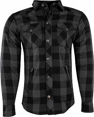 Rusty Stitches Neil, Hemd/Textiljacke - Grau/Schwarz - XL von Rusty Stitches