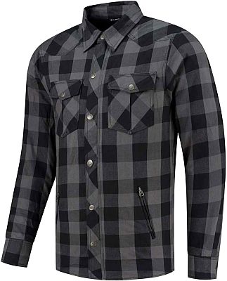 Rusty Stitches Neil V2, Hemd/Textiljacke - Grau/Schwarz - S von Rusty Stitches