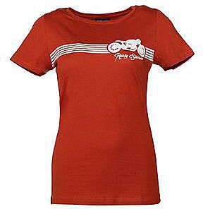 Rusty Stitches Stripe, T-Shirt Damen - Rot/Weiß - L von Rusty Stitches