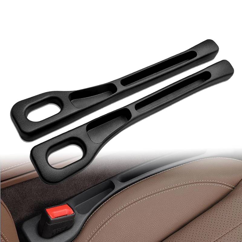 2 Stücke Autositz-Spaltfüller, Sitzlückenfüller aus Kunstleder Zwischraumfüller fürs Auto Universal, Spaltstopper für die Meisten Modelle von Autos von Rwoythk