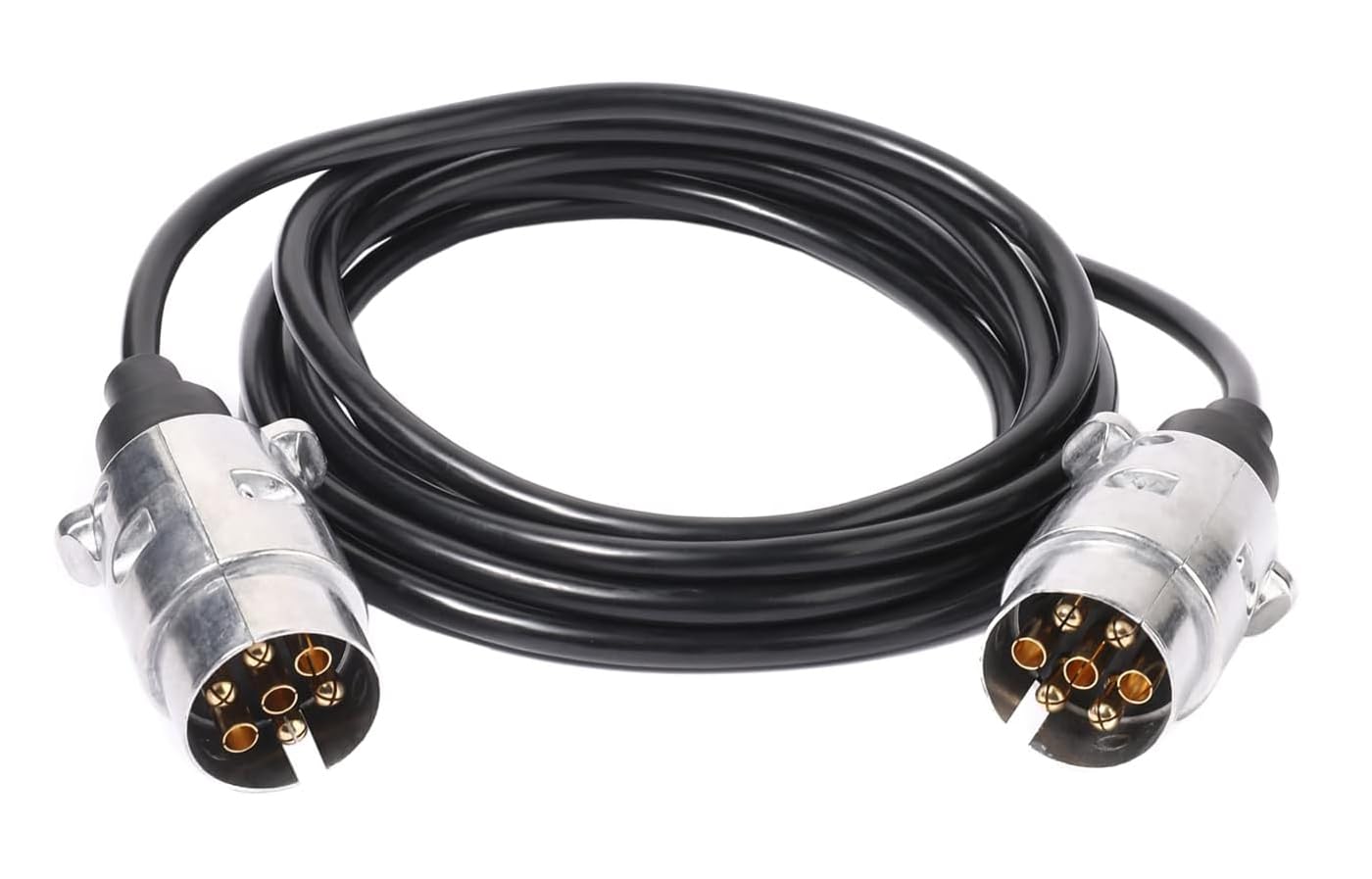 Ryme Automotive Anhängerstecker mit 7 Pins, 3,5 m TPU-Kabel, Metallklemmen, Stecker für Wohnwagen/Traktor Ryme Automotive Anhängerstecker mit 7 Pins, 3,5 m TPU-Kabel, Metallklemmen, Stecker für Wohnwagen/Traktor von Ryme Automotive