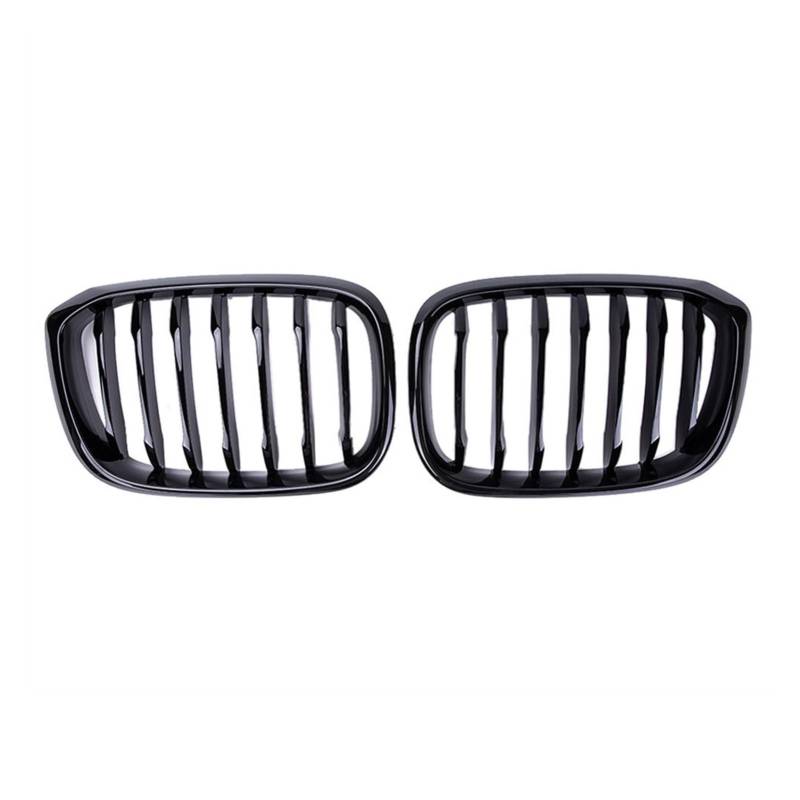Rynplex 1 Paar Frontgrill 1 Lamelle, for, for G01 G02 G08 X3 X4 2018 2019 2020, Auto-Styling, glänzend mattschwarze Renngrills Auto-Kühlergrill(Glossy Black) von Rynplex