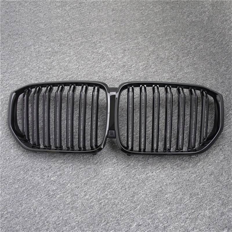 Rynplex 1 Paar glänzend/mattschwarzer Frontgrill, for, for den neuen X5/G05 2020, Kühlergrill im Auto-Stil, Refit-Stoßstangenlatte, Doppellinien-Renngrills Auto-Kühlergrill(Gloss Double Line) von Rynplex