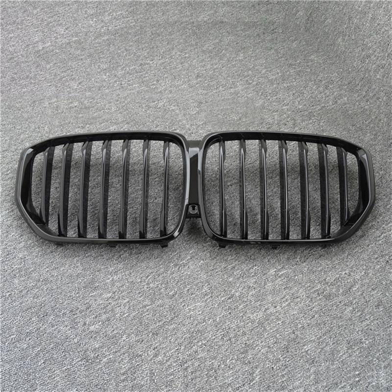 Rynplex 1 Paar glänzend/mattschwarzer Frontgrill, for, for den neuen X5/G05 2020, Kühlergrill im Auto-Stil, Refit-Stoßstangenlatte, Doppellinien-Renngrills Auto-Kühlergrill(Gloss Singlet Line) von Rynplex