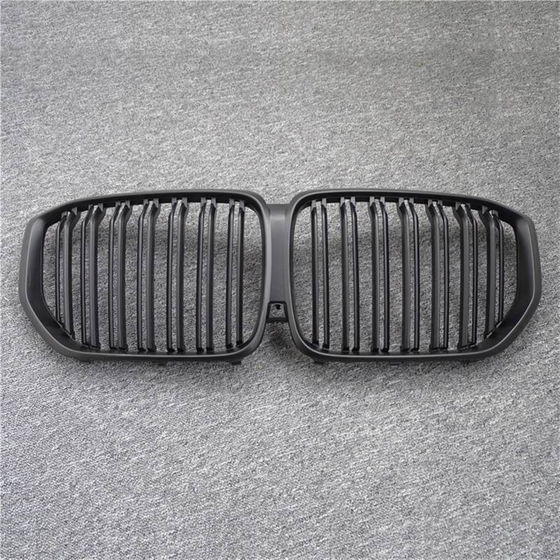Rynplex 1 Paar glänzend/mattschwarzer Frontgrill, for, for den neuen X5/G05 2020, Kühlergrill im Auto-Stil, Refit-Stoßstangenlatte, Doppellinien-Renngrills Auto-Kühlergrill(Matte Double Line) von Rynplex