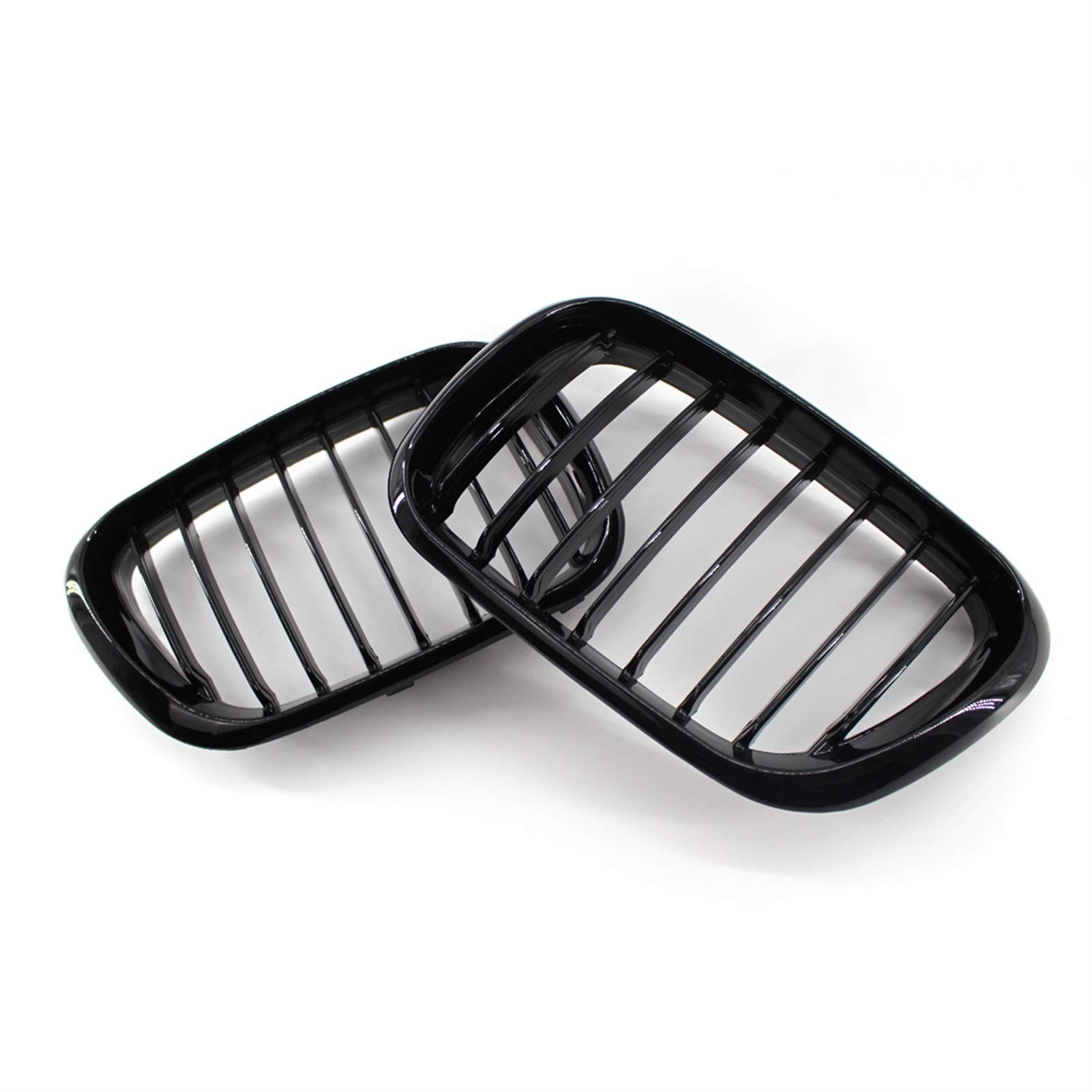 Rynplex 1 Set glänzend schwarz Single Dual Line Frontgrill Ersatz, for, for E53 X5 1999 2000 2001 2002 2003 Auto-Kühlergrill von Rynplex