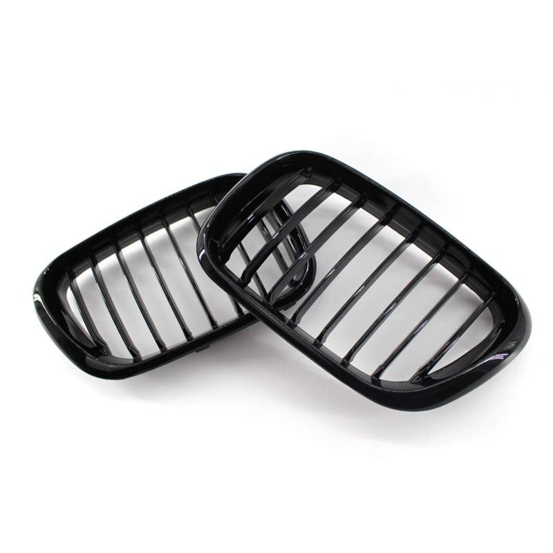 Rynplex 1 Set glänzend schwarz Single Dual Line Frontgrill Ersatz, for, for E53 X5 1999 2000 2001 2002 2003 Auto-Kühlergrill von Rynplex