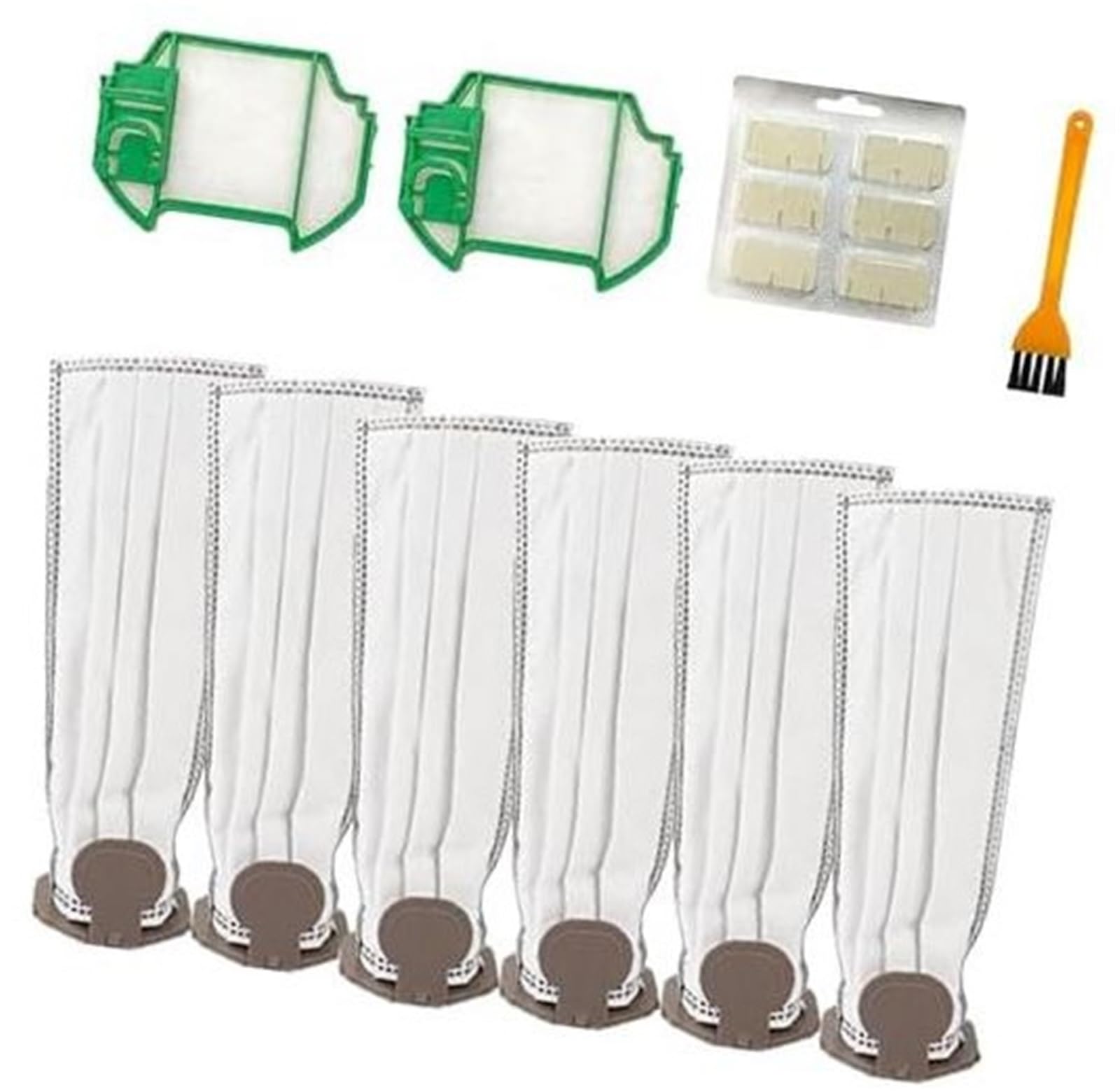 Rynplex 10er-Pack Zubehör-Kits for Vorwerk, Kobold VK7 FP7 Staubsauger, Ersatzteile, 6 Staubbeutel, 2 HEPA-Filter, 1 Dufttablette, 1 Reinigungsbürste Staubsauger-Ersatzset Rynplex 10er-Pack Zubehör-Kits for Vorwerk, Kobold VK7 FP7 Staubsauger, Ersatzteile, 6 Staubbeutel, 2 HEPA-Filter, 1 Dufttablette, 1 Reinigungsbürste Staubsauger-Ersatzset von Rynplex