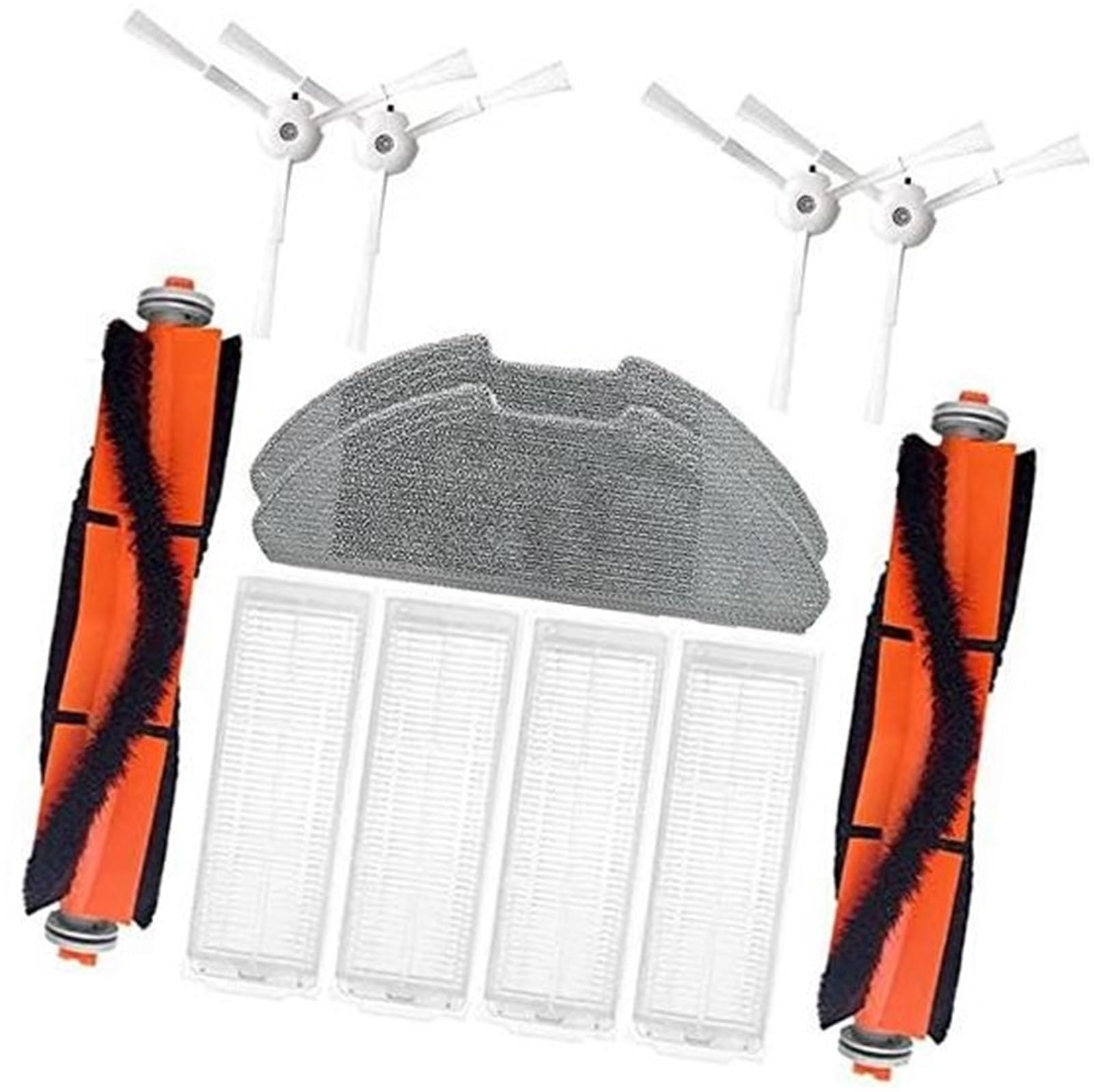 Rynplex 12-teiliges Ersatz-Zubehörset for Mi Robot Vacuum-Mop 2 Pro 2 Lite MJSTL MJST1SHW MJST1S Staubsauger, 2 Hauptbürsten, 4 Filter, 4 Seitenbürsten, 2 Tücher, Staubsauger-Zubehörset Roboterstaubsa Rynplex 12-teiliges Ersatz-Zubehörset for Mi Robot Vacuum-Mop 2 Pro 2 Lite MJSTL MJST1SHW MJST1S Staubsauger, 2 Hauptbürsten, 4 Filter, 4 Seitenbürsten, 2 Tücher, Staubsauger-Zubehörset Roboterstaubsa von Rynplex
