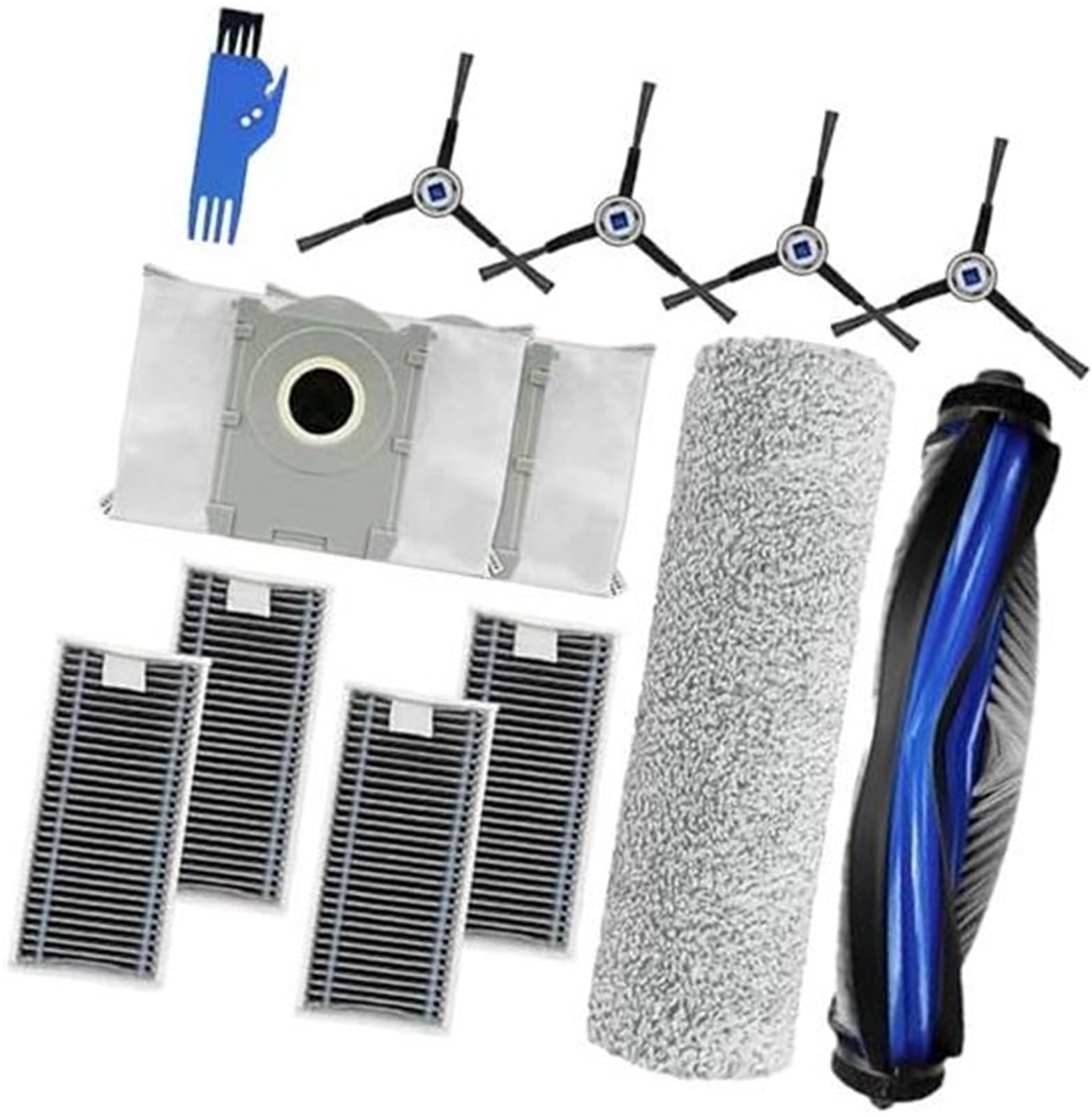 Rynplex 13-teiliges Ersatzzubehör for den Staubsauger Ecovacs Deebot X8 Pro Omni, 1 Hauptbürste, 1 weiche Walzenbürste, 4 HEPA-Filter, 4 Seitenbürsten, 2 Staubbeutel, 1 Reinigungsbürste Roboterstaubsa Rynplex 13-teiliges Ersatzzubehör for den Staubsauger Ecovacs Deebot X8 Pro Omni, 1 Hauptbürste, 1 weiche Walzenbürste, 4 HEPA-Filter, 4 Seitenbürsten, 2 Staubbeutel, 1 Reinigungsbürste Roboterstaubsa von Rynplex