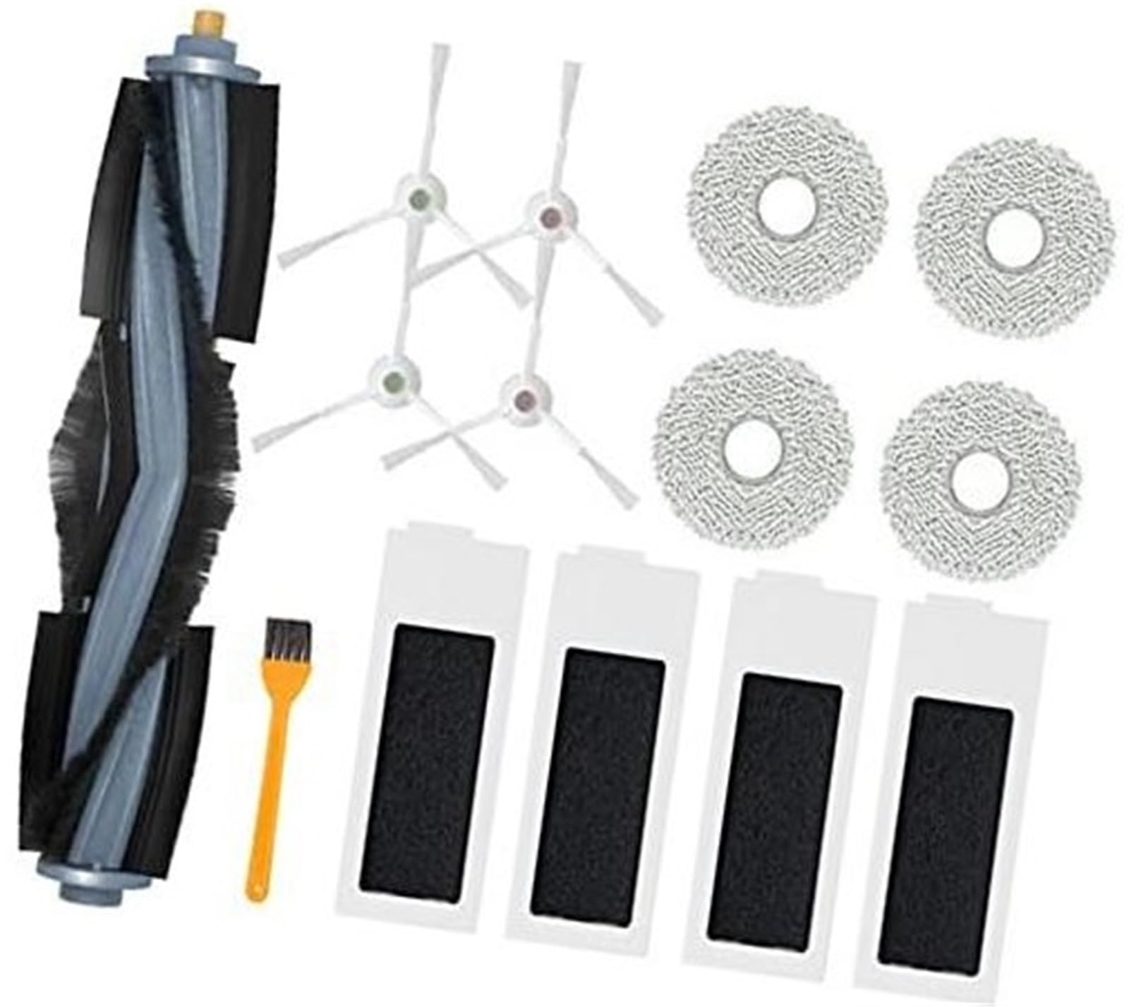 Rynplex 14-teiliges Ersatz-Zubehörset for Ecovacs Deebot T20 PRO, T20 PRO Plus, T20 MAX, T20 Max Plus Roboterstaubsauger, 1 Hauptbürste, 4 Filter, 4 Seitenbürsten, 4 Wischpads Staubsauger-Ersatzset Rynplex 14-teiliges Ersatz-Zubehörset for Ecovacs Deebot T20 PRO, T20 PRO Plus, T20 MAX, T20 Max Plus Roboterstaubsauger, 1 Hauptbürste, 4 Filter, 4 Seitenbürsten, 4 Wischpads Staubsauger-Ersatzset von Rynplex