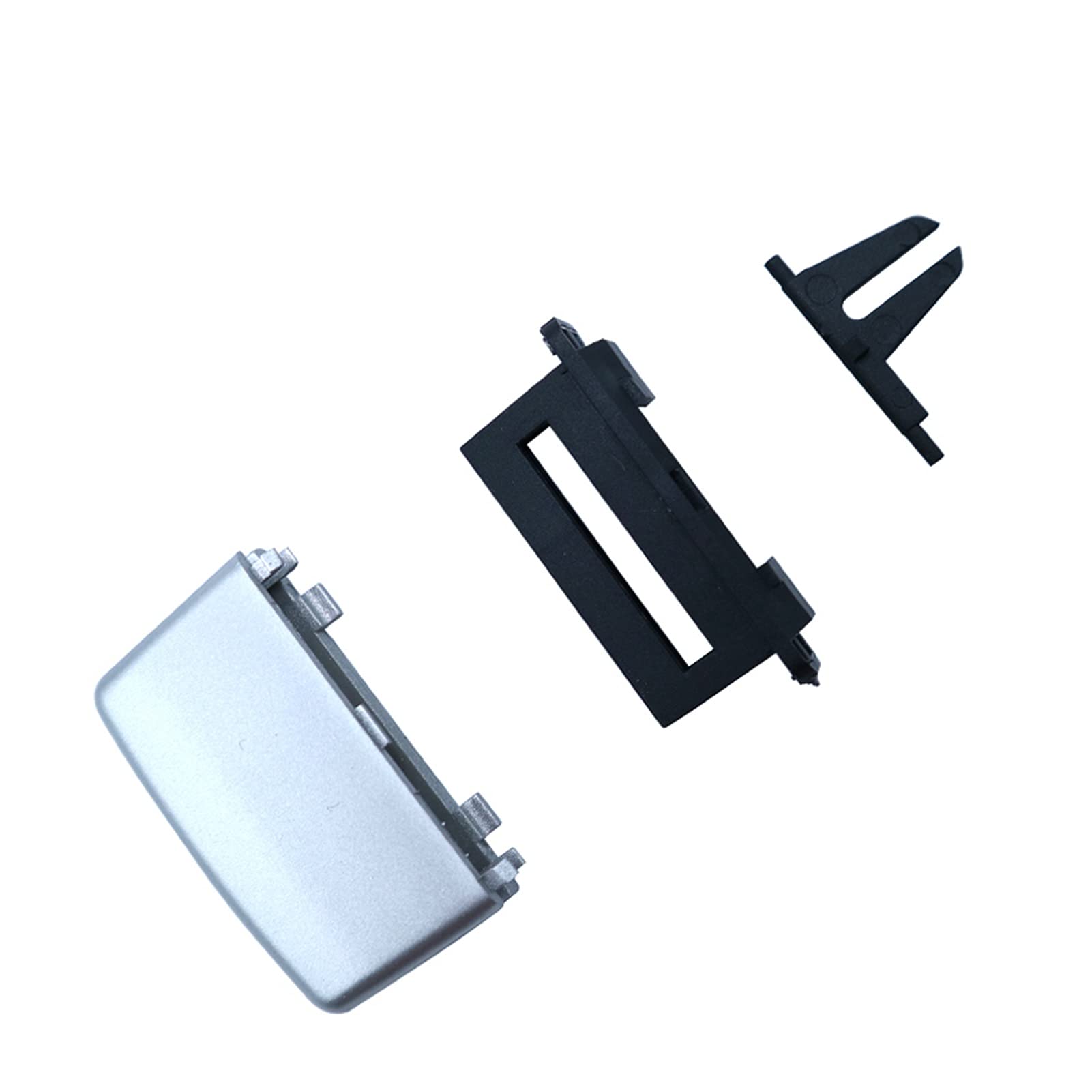 Rynplex 1PC A/C Air Outlet Black Label Clips Reparatursatz Klimaanlage Vent, for, W212 E180 E200 E260 E280 E300 Auto-Lüftungsclip(Silver) von Rynplex