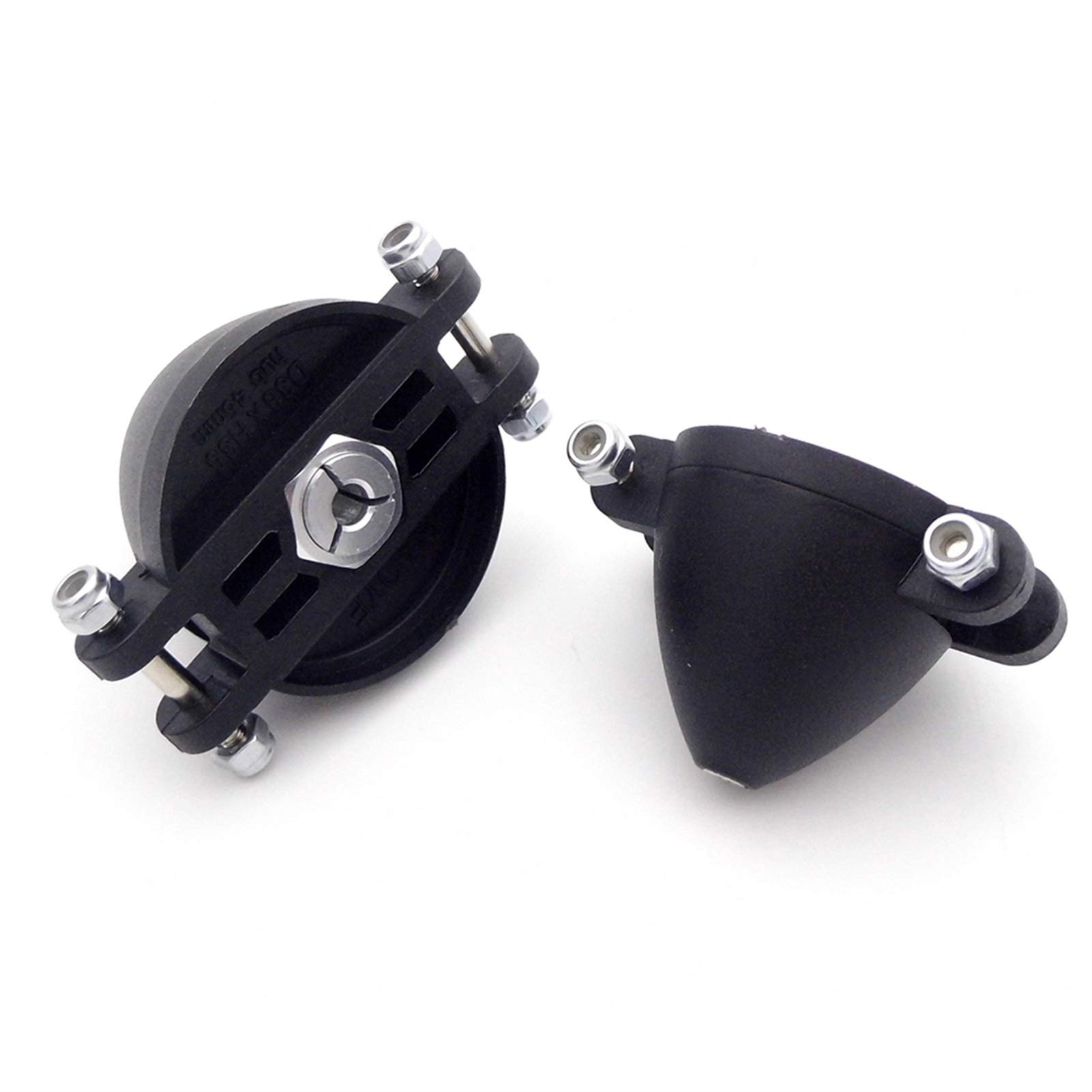 Rynplex 1PCS Kunststoff Folding Propeller Spinner Gefaltet Prop Halter 3,17mm 4mm 5mm Welle RC Flugzeug Glide Glide Flugzeug Propeller Außenborder(D38mmxH35mmxd4.0mm) von Rynplex