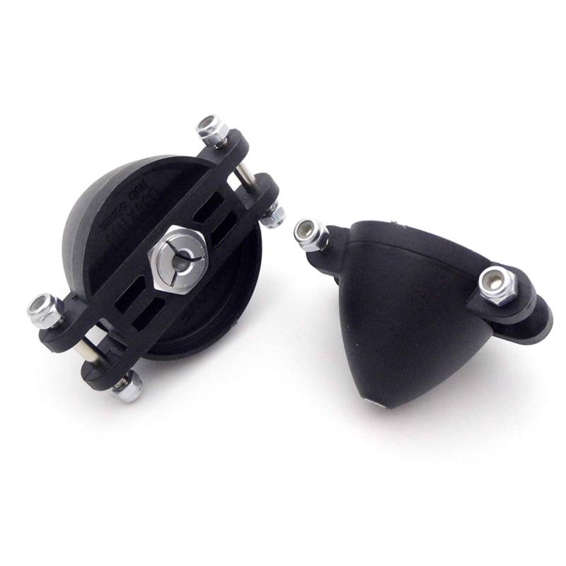 Rynplex 1PCS Kunststoff Folding Propeller Spinner Gefaltet Prop Halter 3,17mm 4mm 5mm Welle RC Flugzeug Glide Glide Flugzeug Propeller Außenborder(D38mmxH35mmxd4.0mm) von Rynplex