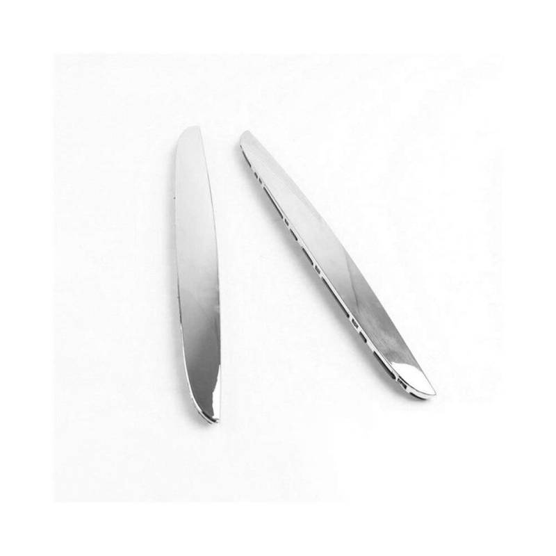 Rynplex 2 Stück Chrom-Frontgitter-Grill-Stoßstangenabdeckung, Einsatz for Motorhaube, Zierleiste, Styling-Schutz, for, for E90 E91 3er 06–08 Auto-Kühlergrill von Rynplex