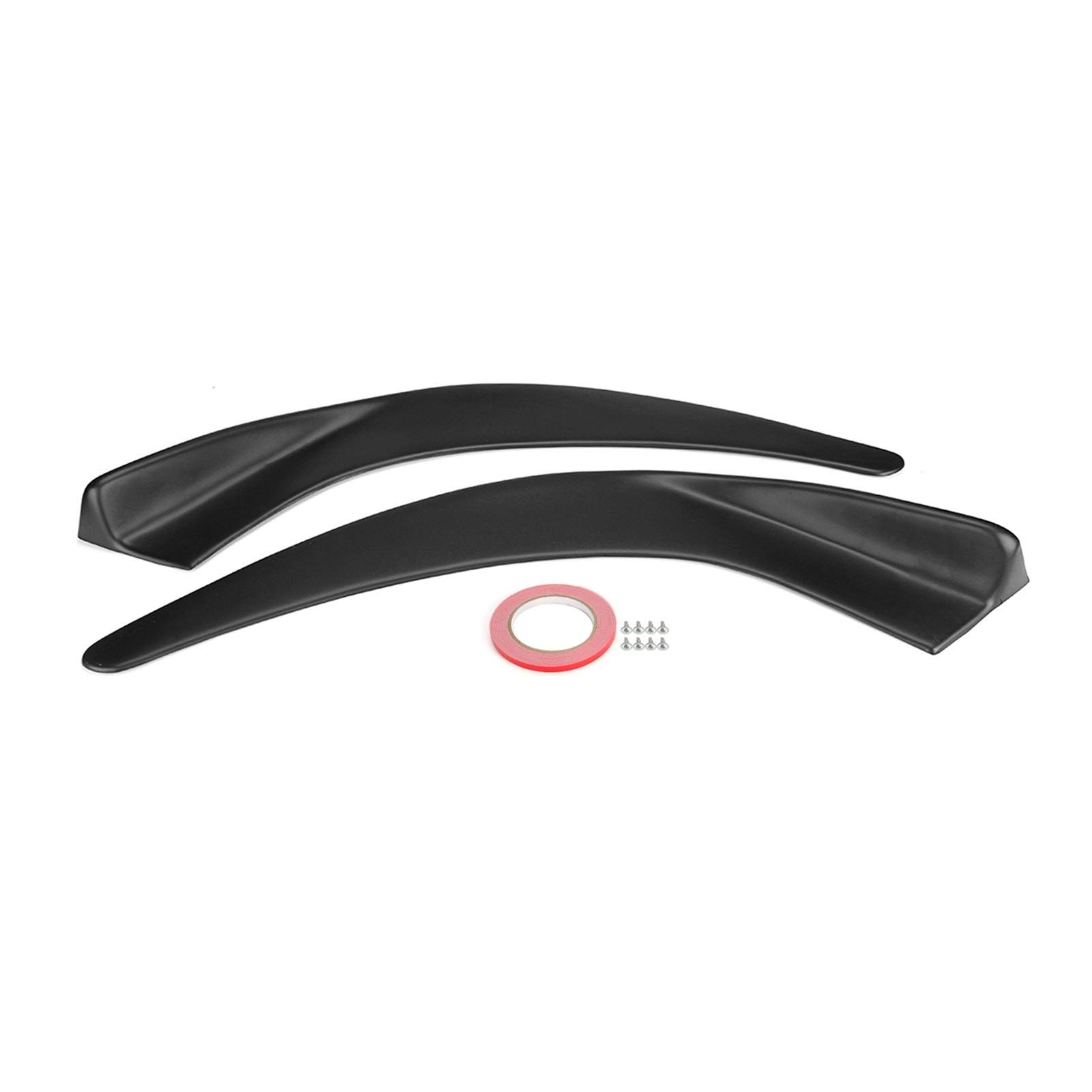 Rynplex 2 Stücke Universal Auto SUV Vorne Deflektor Spoiler Splitter Diffusor Stoßstange Canard Lip Body Schaufeln Stoßstange Splitter Autospoilerverkleidung Rynplex 2 Stücke Universal Auto SUV Vorne Deflektor Spoiler Splitter Diffusor Stoßstange Canard Lip Body Schaufeln Stoßstange Splitter Autospoilerverkleidung von Rynplex