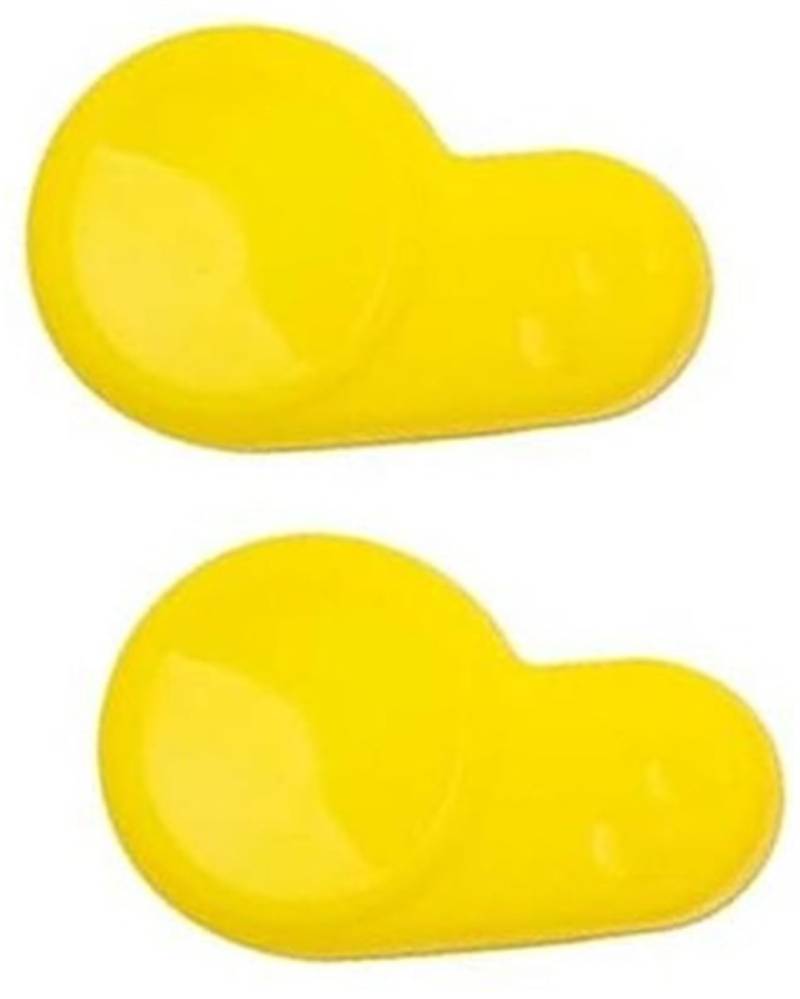 Rynplex 2-teiliges Armaturenbrett for Elektroroller, for Kugoo, M4 Kaboo LCD-Display, wasserdichte transparente Schutzkappe, Silikonabdeckung Scooter-Armaturenbrett-Abdeckung(Black Yellow 2pcs) von Rynplex