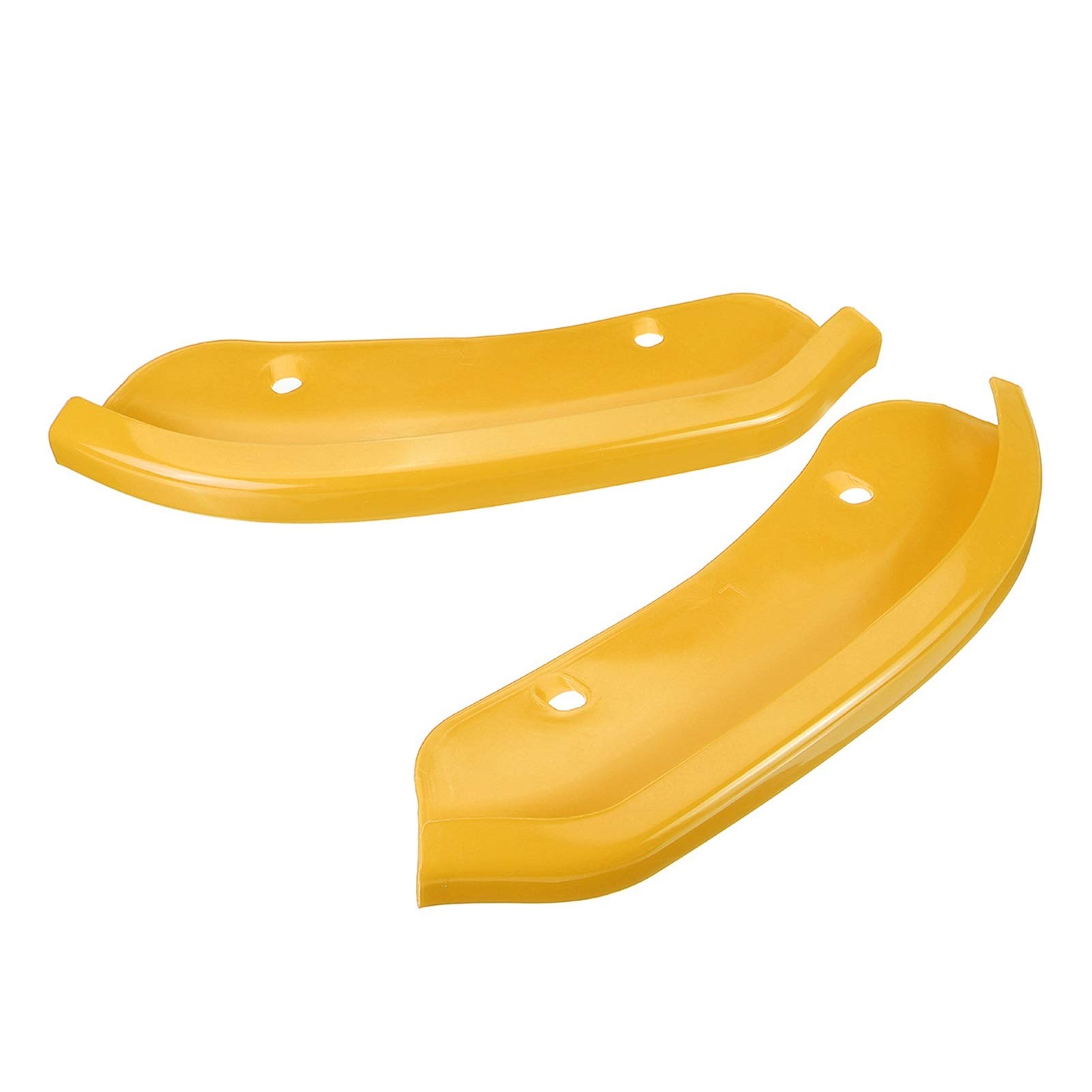 Rynplex 2-teiliges Auto-Frontstoßstangen-Lippensplitter-Schutz-Diffusor-Spoiler-Seitenschutzabdeckung, for Dodge, Challenger SRT Scat Pack 2015-2020 Autospoilerverkleidung(Yellow) von Rynplex