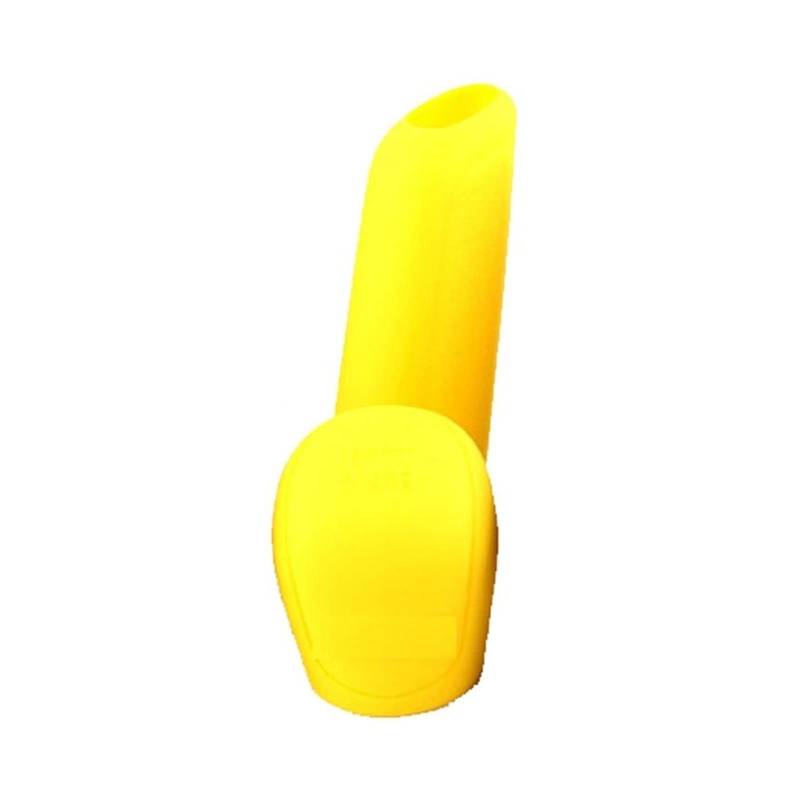 Rynplex 2Pcs Universal Manuelle Auto Silikon Getriebe Kopf Schaltknauf Abdeckung Schalthebel Kragen Handbremse Grip Auto Hand Brems Abdeckungen Fall Auto-Schaltknauf(Yellow) von Rynplex
