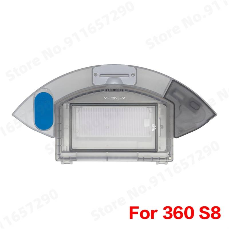Rynplex 360 S8 Wassertank Staubbox Teile Staubsauger Roboter Roboter Mülleimer Box mit Filter Accessroies Roboter-Staubsauger-Mülleimer(Water Tank Dust Box) von Rynplex