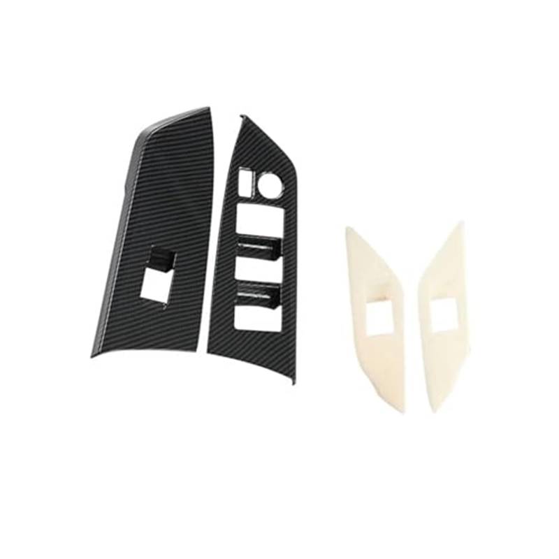 Rynplex 4-teilige Abdeckung for Autofensterheber-Schalter, for Toyota, for Sienna 2021 2022 Auto-Gangschaltung von Rynplex
