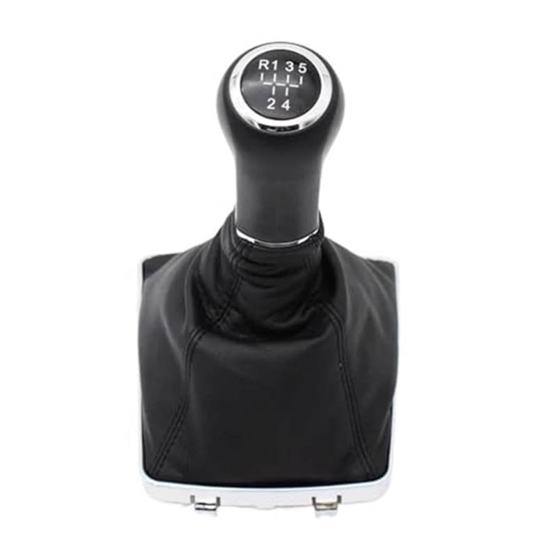 Rynplex 5/6 Gang Auto Schaltknauf Abdeckung, for Opel, for Vauxhall, Astra H 2005-2009 Lever Stick Gaitor Boot Auto-Schaltknauf(Black 5-Speed) von Rynplex