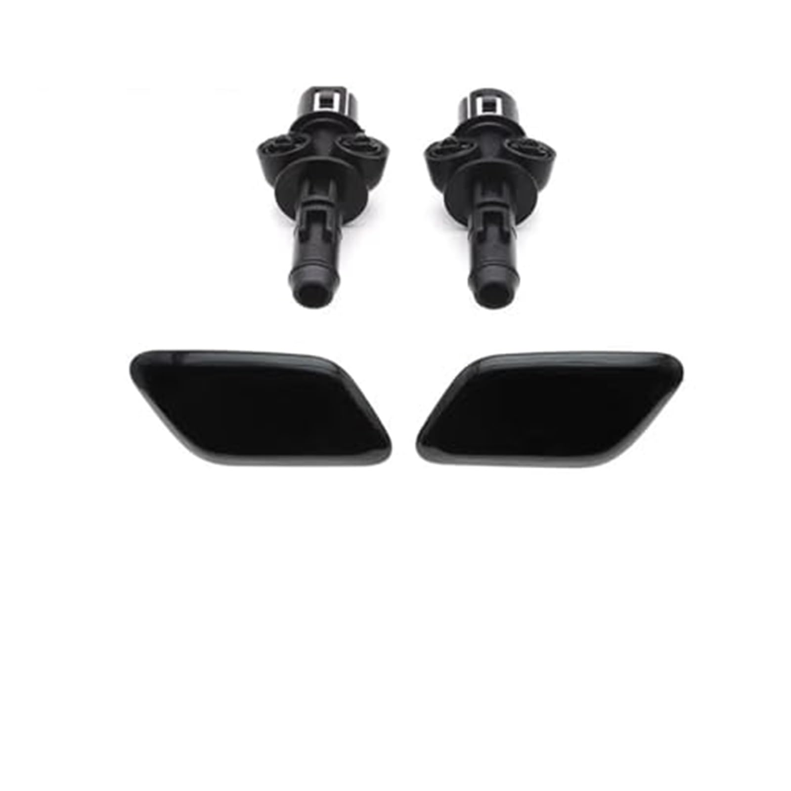 Rynplex 85044-09901 85045-09901 Frontstoßstangen-Scheinwerferwaschanlage, Sprühdüsen-Abdeckkappe mit Anschluss, for Toyota, Avensis T25 2006–2008 Wasserdichter Autowaschdüsenschutz(Black Black Set) Rynplex 85044-09901 85045-09901 Frontstoßstangen-Scheinwerferwaschanlage, Sprühdüsen-Abdeckkappe mit Anschluss, for Toyota, Avensis T25 2006–2008 Wasserdichter Autowaschdüsenschutz(Black Black Set) von Rynplex