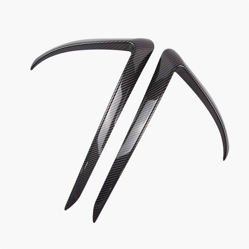Rynplex ABS Auto Front Nebelscheinwerfer Stoßstange Splitter Lip Spoiler Diffusor Schutz Abdeckung Trim, for Tesla, Modell 3 2017 2018 2019 2020 Autospoilerverkleidung(Carbon Fiber Pattern) von Rynplex