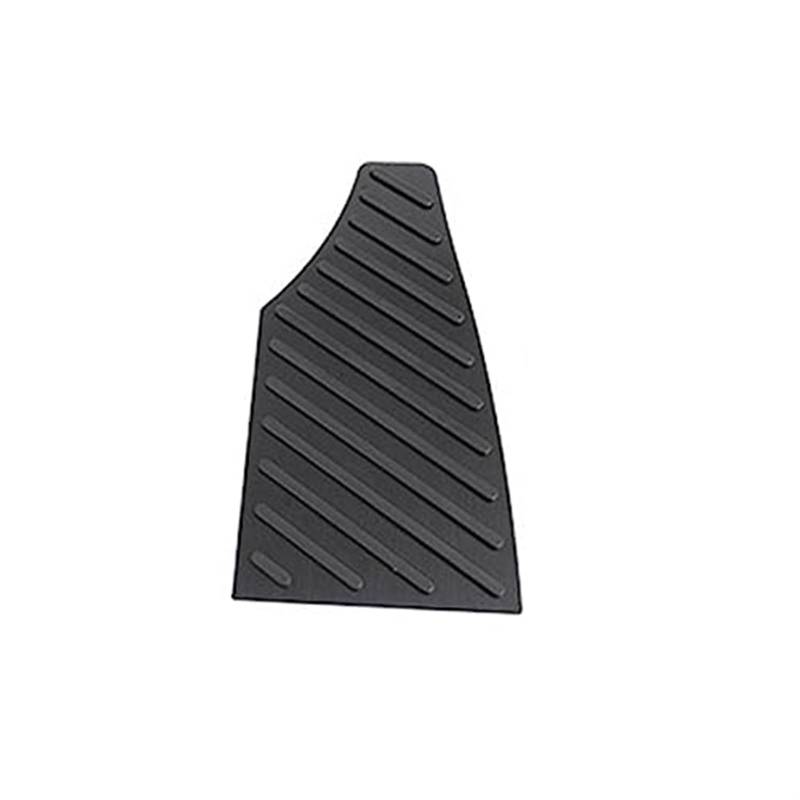 Rynplex Aluminium Auto Gaspedal Kraftstoff Bremspedal Fußstütze Pedale Abdeckung Pads, for Toyota, Highlander XU70 2020 2021 2022 Autopedalabdeckung(FOOTREST 1PCS Black) von Rynplex