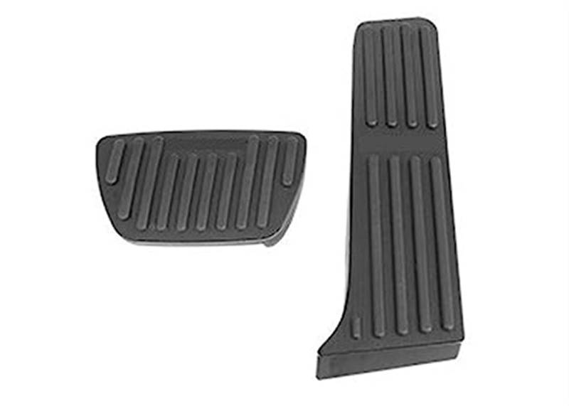 Rynplex Aluminium Auto Gaspedal Kraftstoff Bremspedal Fußstütze Pedale Abdeckung Pads, for Toyota, Highlander XU70 2020 2021 2022 Autopedalabdeckung(at 2PCS Black) von Rynplex