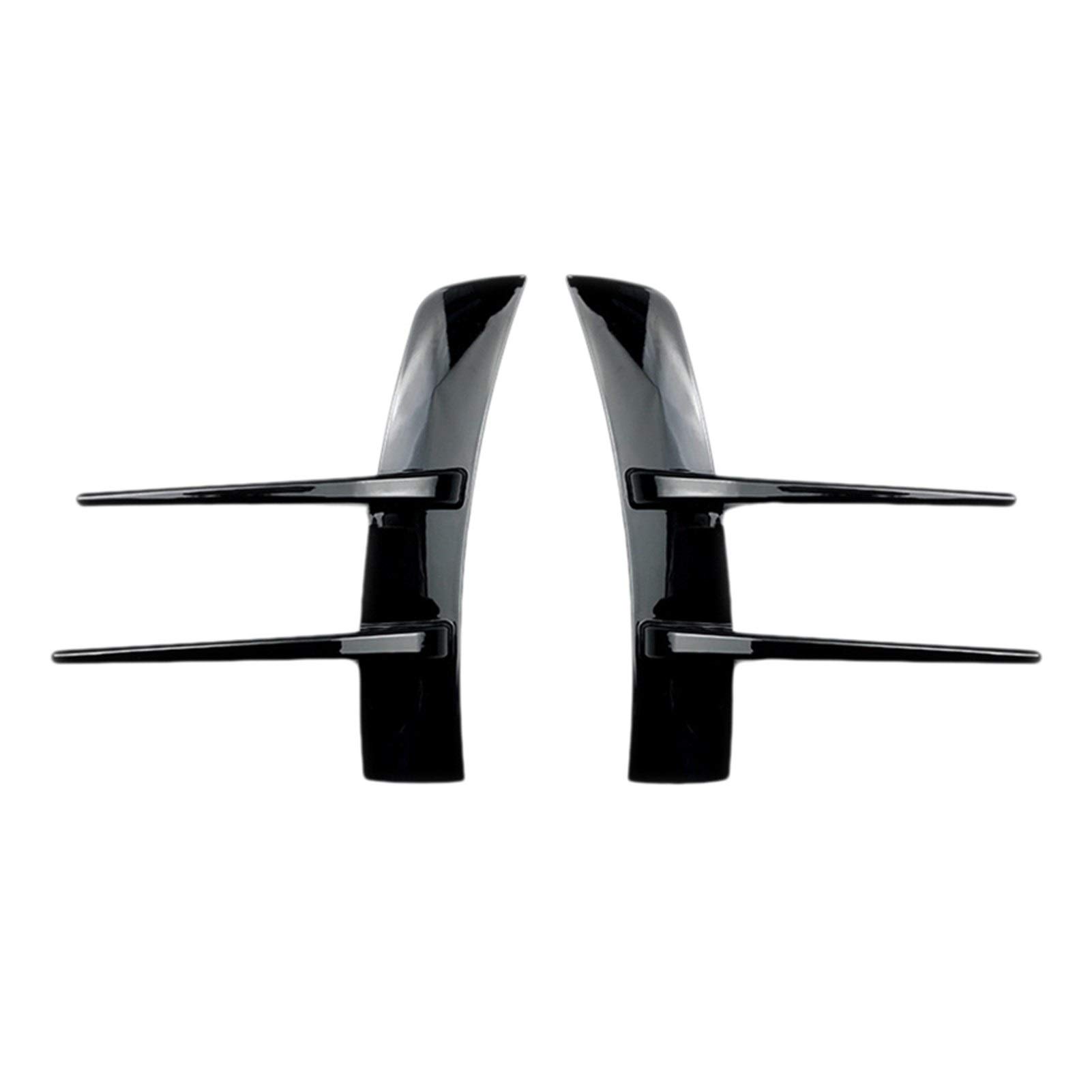 Rynplex Auto Carbon Fiber Frontspoiler Spoiler Flankenwind, for Mercedes-Benz, A Klasse A180 A200 A220 W177 Autospoilerverkleidung(Black) von Rynplex
