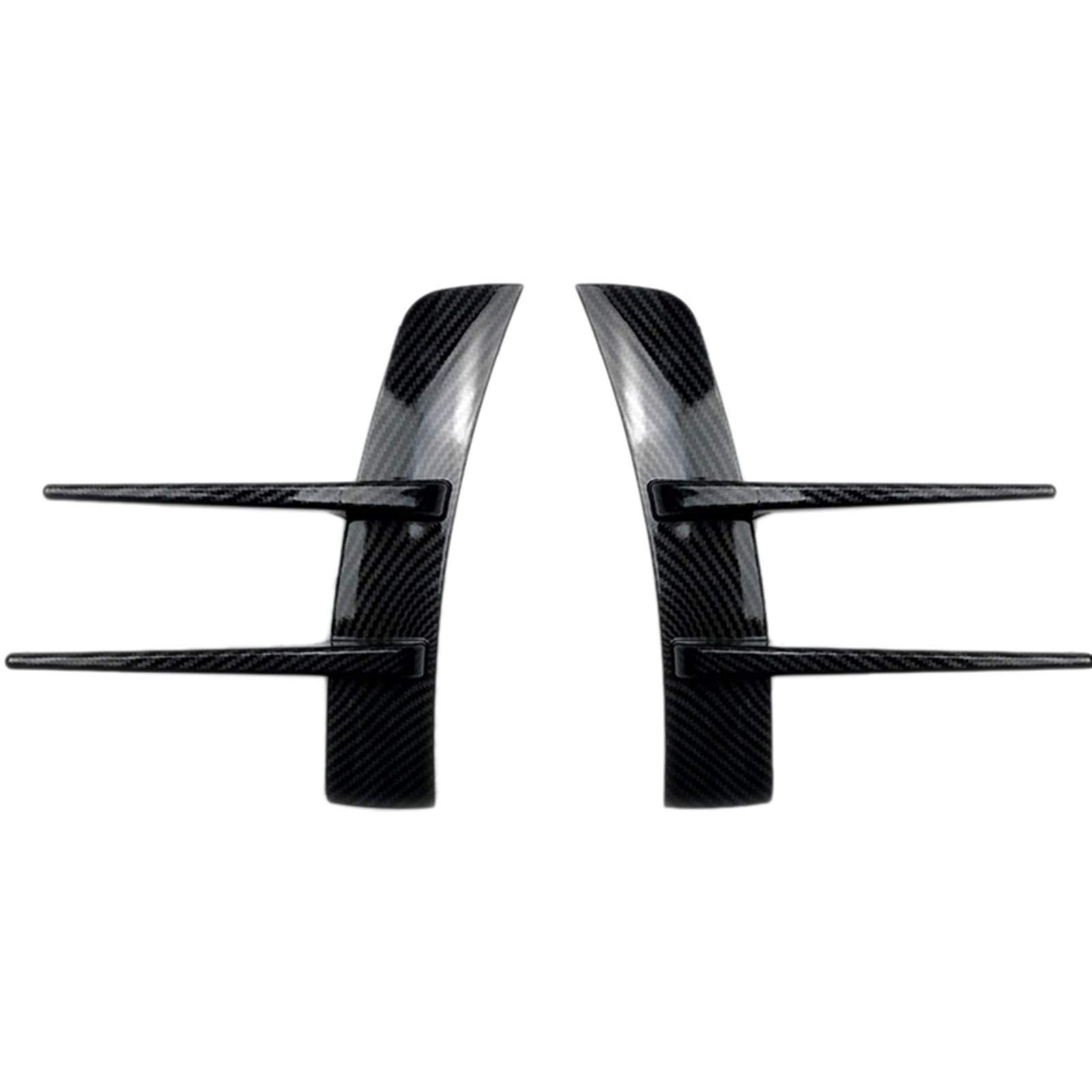 Rynplex Auto Carbon Fiber Frontspoiler Spoiler Flankenwind, for Mercedes-Benz, A Klasse A180 A200 A220 W177 Autospoilerverkleidung(Grey) von Rynplex