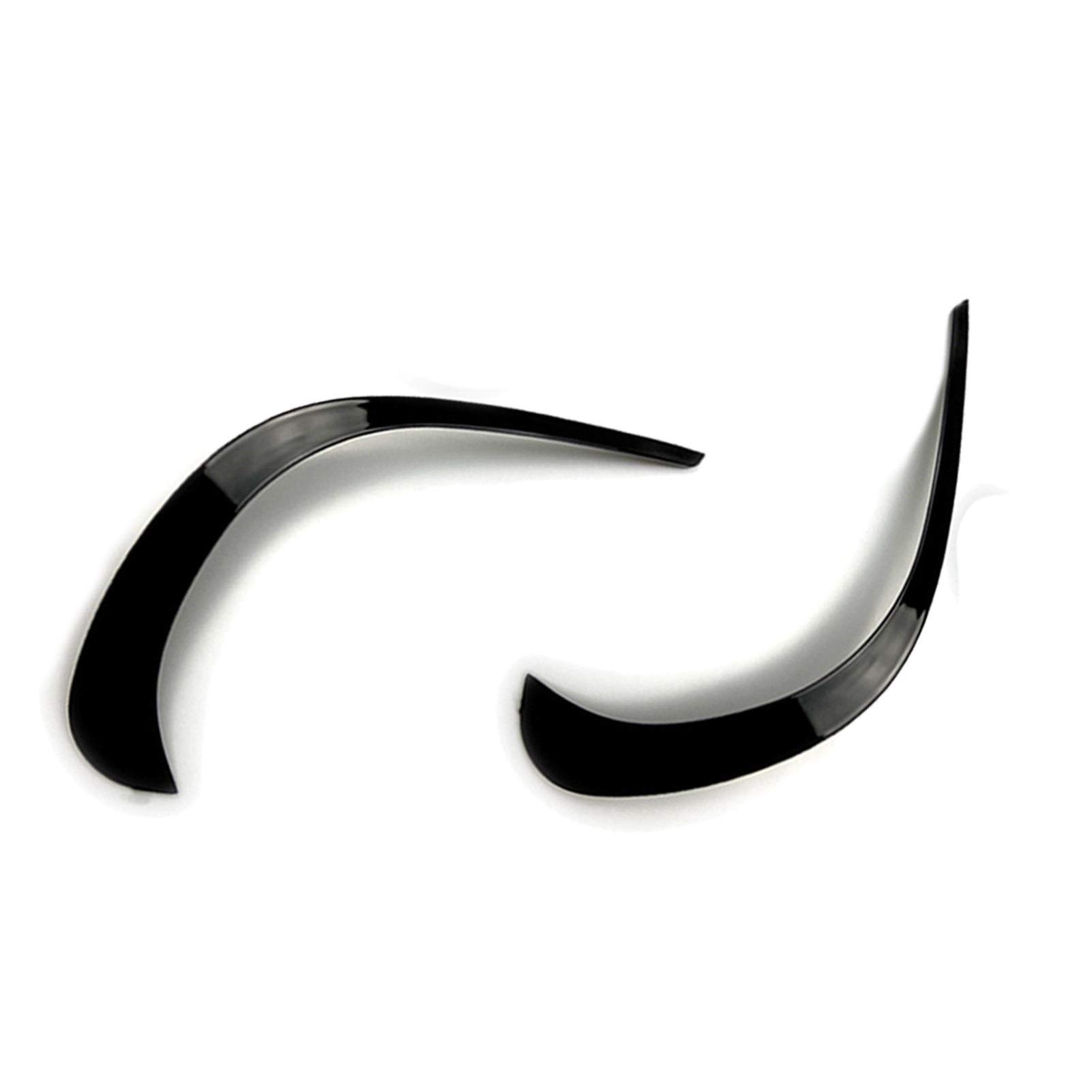 Rynplex Auto Frontstoßstange Splitter Spoiler Seitliche dekorative Abdeckungen Zierleisten, for Mercedes-Benz, GLC Klasse GLC260 GLC300 AMG 2020 Autospoilerverkleidung(GlossBlack) von Rynplex