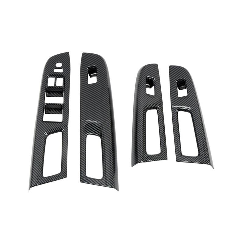 Rynplex Auto Kohlefaser Fenster Glas Lift Knopf Verkleidung Schalter Abdeckung Tür Armlehne Panel, for Subaru, WRX/WRX STI 2015-2020 RHD Verkleidungsblende für Autofensterschalter von Rynplex