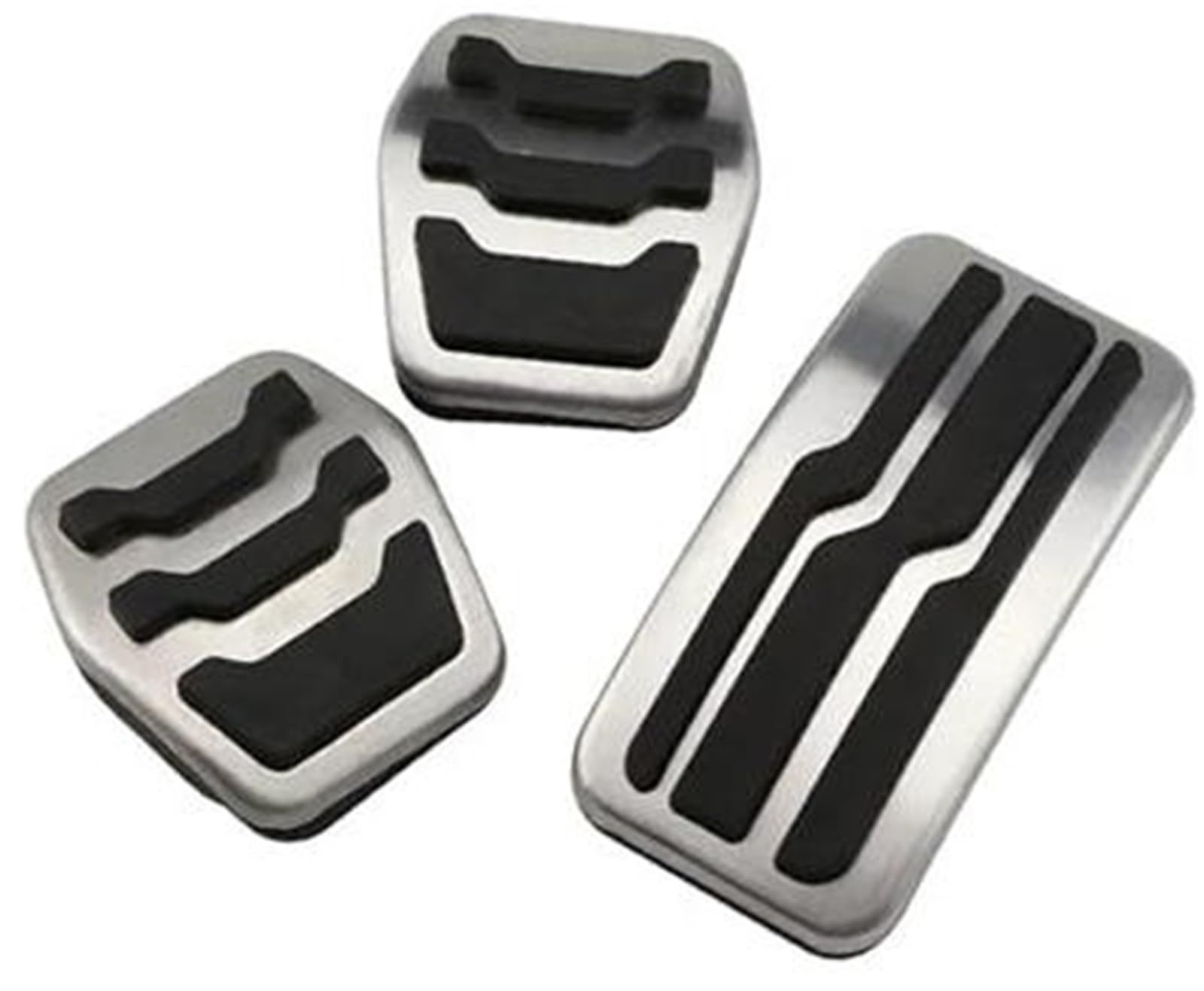 Rynplex Auto Kraftstoff Kupplung Bremspedal Abdeckung, for Ford, for Focus, 3 MK3 RS ST 2012-2020 Auto Pedale Zubehör Auto Edelstahl Auto-Pedalauflage-Abdeckungsset(Black MT 3Pcs) von Rynplex