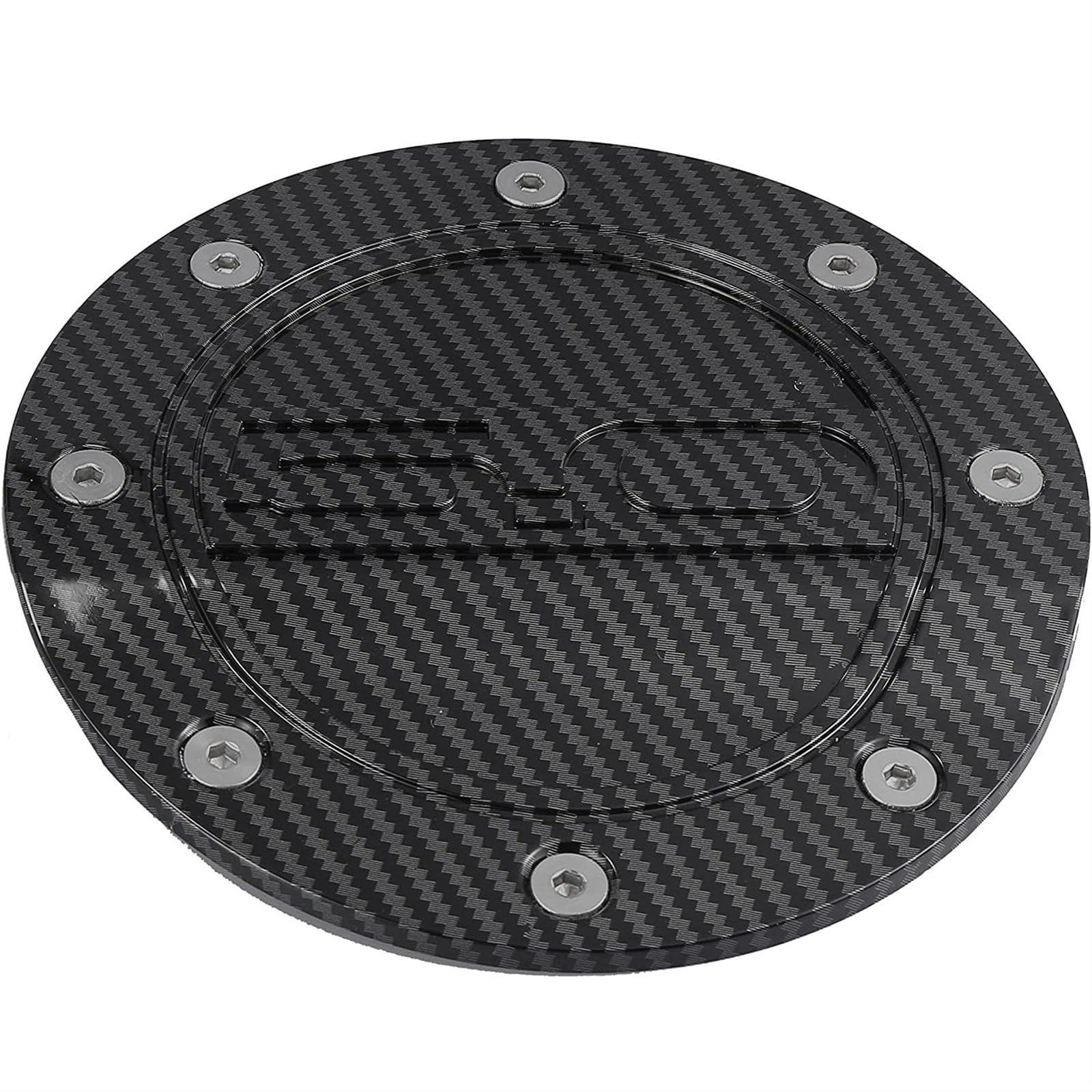 Rynplex Auto Kraftstoffeinfülltür Deckel Dekoration Abdeckung Tankdeckel Abdeckung, for Ford, for Mustang 2015-2022 5.0 Tankdeckel für Autos(Carbon Print) von Rynplex