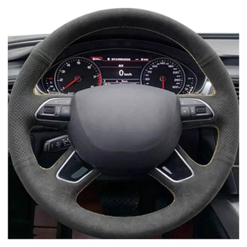 Rynplex Auto-Lenkradabdeckung, for Q7 2012–2015 Q3 Q5 2013–2016 A4 Auto-Lenkradbezug(Black Blue Thread) von Rynplex