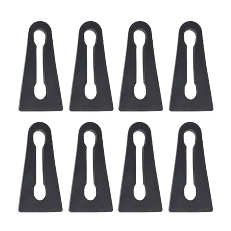 Rynplex Auto-Schalldämpfer-Dämpfer, Türschloss-Puffer, Dämpfung, for VW, for Transporter T5 T6 2003 2004 2005 2006 2007–2020 Caravelle Autotür-Stoßdämpfer Autotür-Stoßdämpfer(Black 8Pcs) von Rynplex