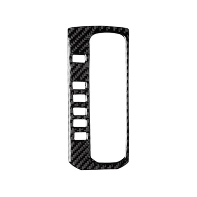 Rynplex Auto-Styling-Carbon-Faser-Mittelkonsolen-Gangschalttafel-Schalterknopf-Abdeckungsverkleidung, for Civic, for 10. Generation 2016 2017 2018 2019 Auto-Gangschaltung(Black Inner Button Cover) von Rynplex