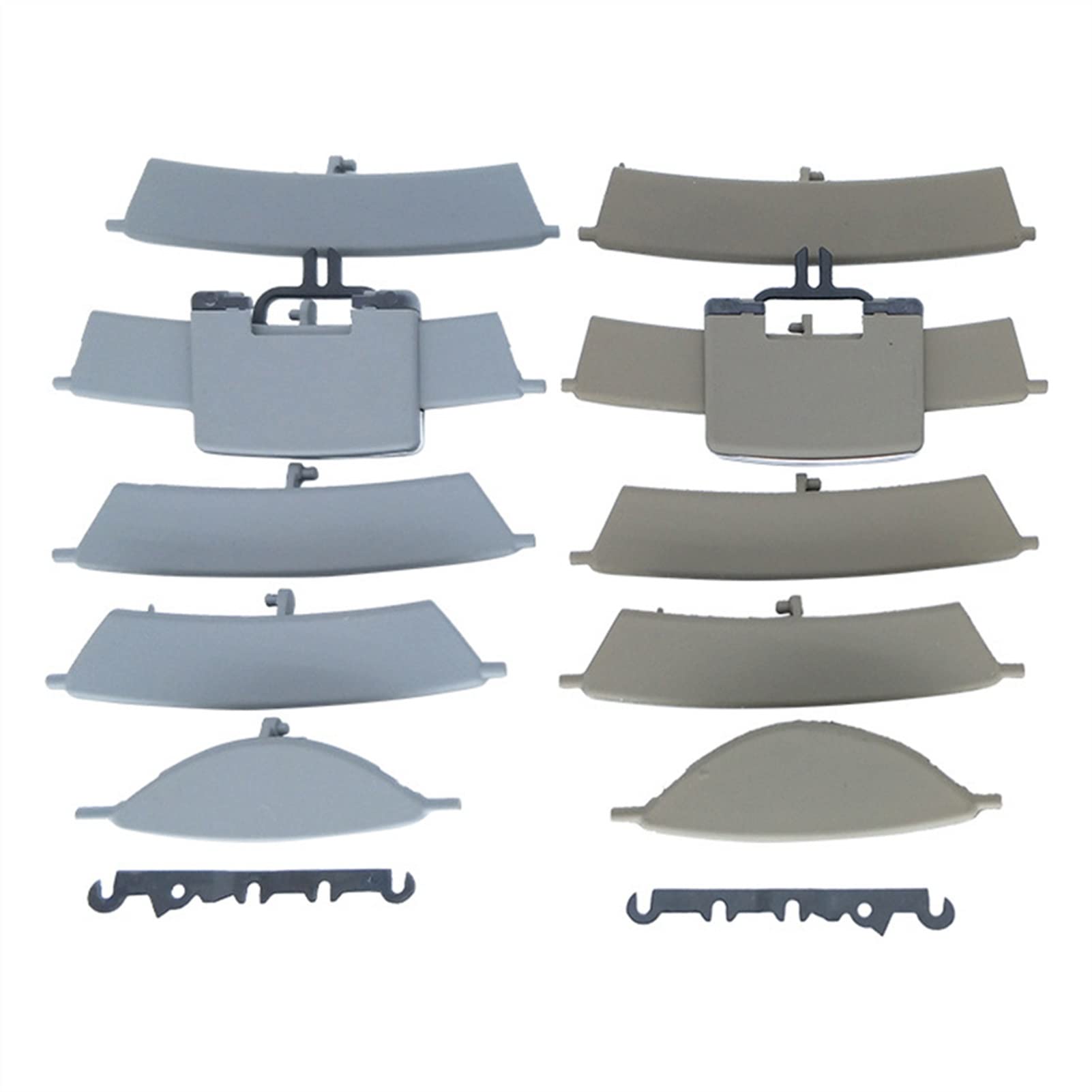 Rynplex Auto vorne Links Mitte rechts Air Vent Outlet Tab Clip Reparatursatz, for, ML GL Klasse W164 ML300 GL450 16483021549116 Auto-Lüftungsclip(Beige Side) von Rynplex