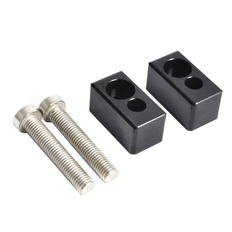 Rynplex CNC 22mm Lenker Riser Bar Höhe Extender Kit, für, 450 EXC EXC-F XC-W SECHS Tage EXCR SX-F XC XC-F EXC-G XC-G Racing XCR-W Motorrad-Lenker-Riser-Klemme(Black) von Rynplex