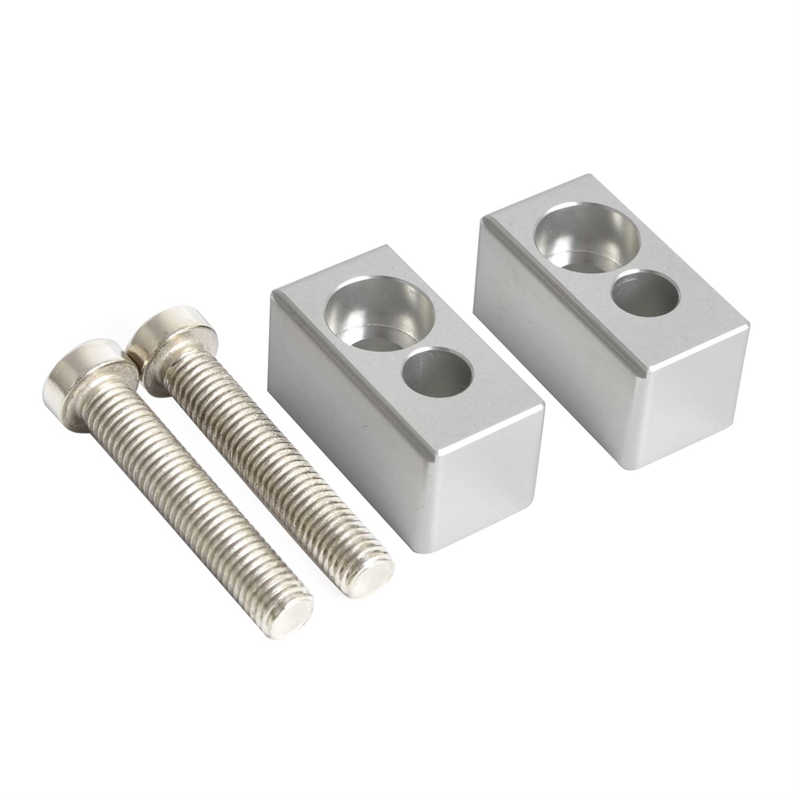 Rynplex CNC 22mm Lenker Riser Bar Höhe Extender Kit, für, 450 EXC EXC-F XC-W SECHS Tage EXCR SX-F XC XC-F EXC-G XC-G Racing XCR-W Motorrad-Lenker-Riser-Klemme(Silver) von Rynplex