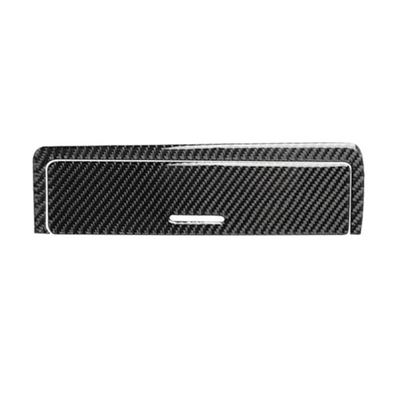 Rynplex Car Styling Real Carbon Fiber Center Control Panel Gear Shift Lighter Cover Trim, for, for 3 Series E46 1998-2005 Auto-Gangschaltung(Black Gear Shift Cover) von Rynplex